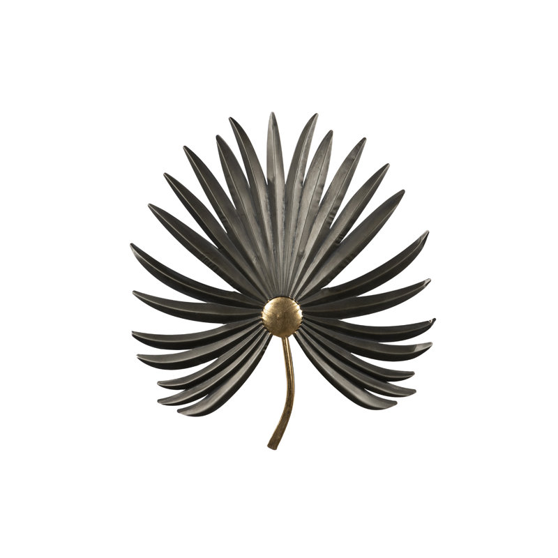 Wallchiere, 1 Light, Black/Golden
