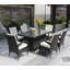 Patio 7-Piece Rectangular Dining Set With 6 Dining Chairs