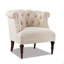 Chaise d'appoint capitonnée, polyester beige ciel neutre-531378605