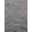 Tapis unique orange / Sherbert / Céladon de 6 pi x 8 pi 4 po des années 1920