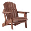 Chaise Adirondack pliante en bois surdimensionnée avec dossier et siège pré-assemblés