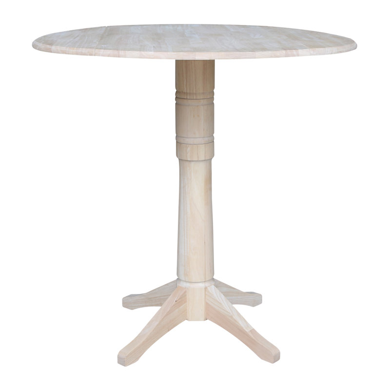 Extendable Round Solid Wood Dining Table, Ready to Finish / Unfinished