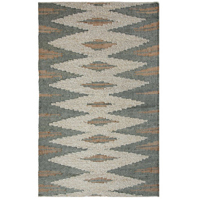 Hand-Woven Wool/Jute Area Rug