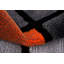 Tapis orange à motif abstrait Yateley-361049480