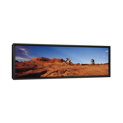 " Two People Mountain Biking, Moab, Utah, USA " by Panoramic Images