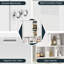 Bathroom Medicine Cabinet – Wall-Mounted with 2 Doors & Open Shelf for Organized Storage-99529409