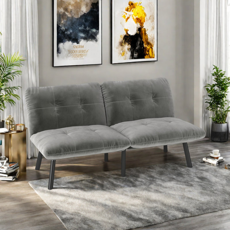Canapé-lit convertible pliant moderne, Gris