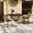 2Pcs Backyard Poolside Bar Stools, 360 Swivel Armrest Chairs With High Mesh, Steel Frame For Patio, Balcony, Tan Of 2 , Mesh Fabric &
