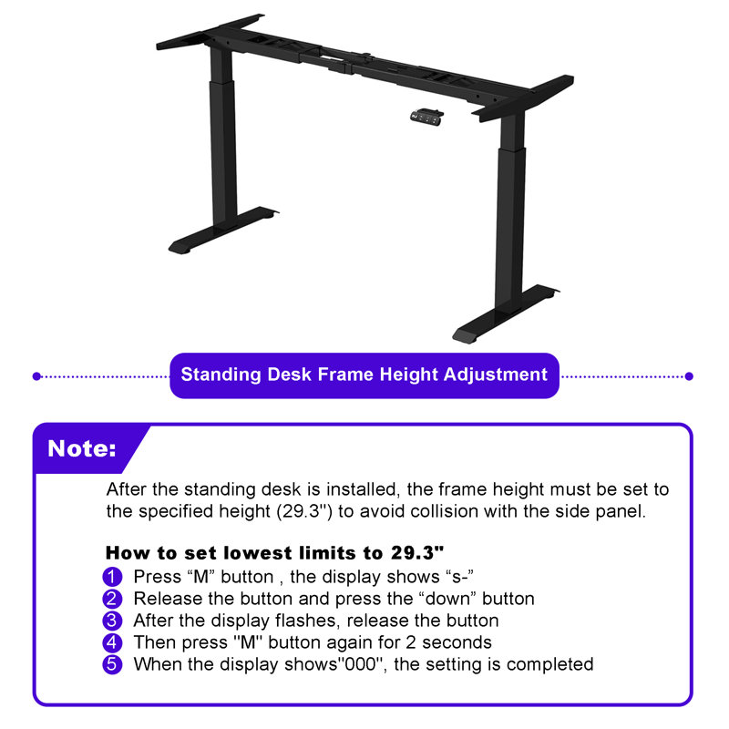 Adjustable L-Shaped Executive Desk, Espresso