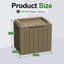Boîte de rangement verrouillable en résine Furmax 31 gallons (ensemble de 2)-92953500