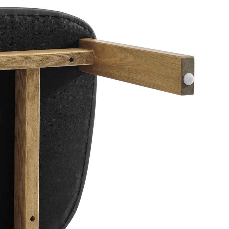 Indalecia Fabric Dining Side Chair, (Set Of 2), Nettlewood, Faux Leather Black