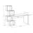 Francella Desk - Modern Asymmetric Design with Ample Storage-24070049