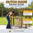 Heavy-Duty 4 ft. x 8 ft. Modular Welded Wire Dog Kennel with Split-Panel Design