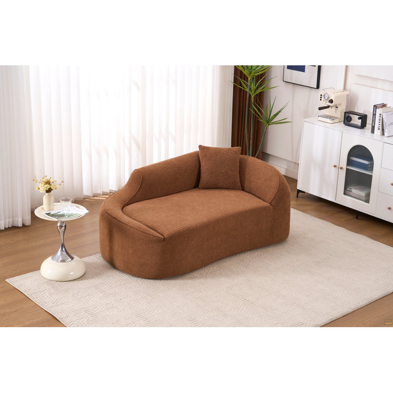 Chaise longue à compression pour l'intérieur, Brun