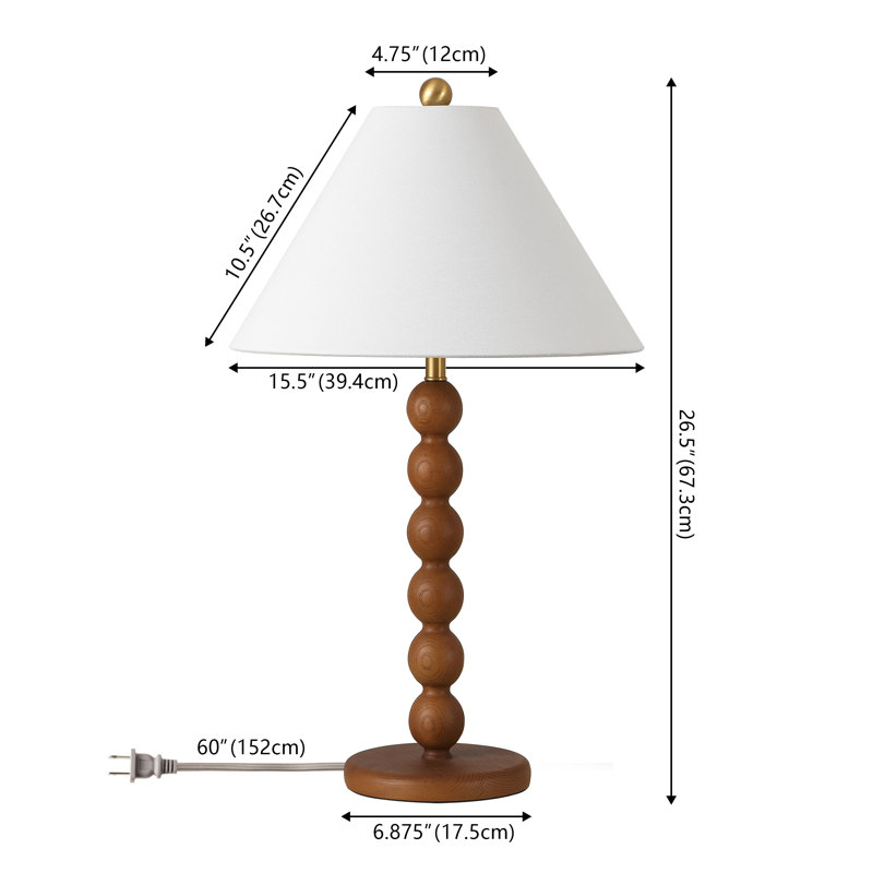 Lampe de table en résine 26,5 po Sanne