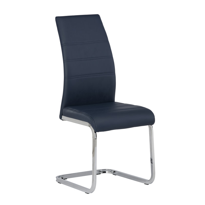 Ilana 46cm H Upholstered Side Chair, Grey, 1