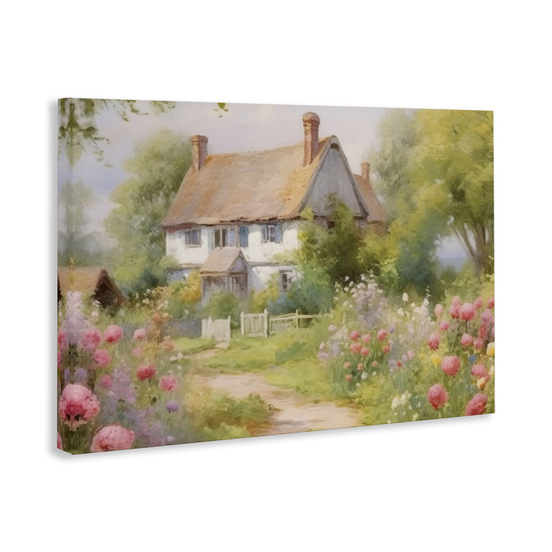 Toile de jardin remplie de nature, design par Nini Art, H 16 po x l 24 po