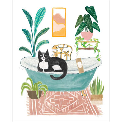 "Urban Jungle Bath IV" par Mary Urban, impression sur toile tendue