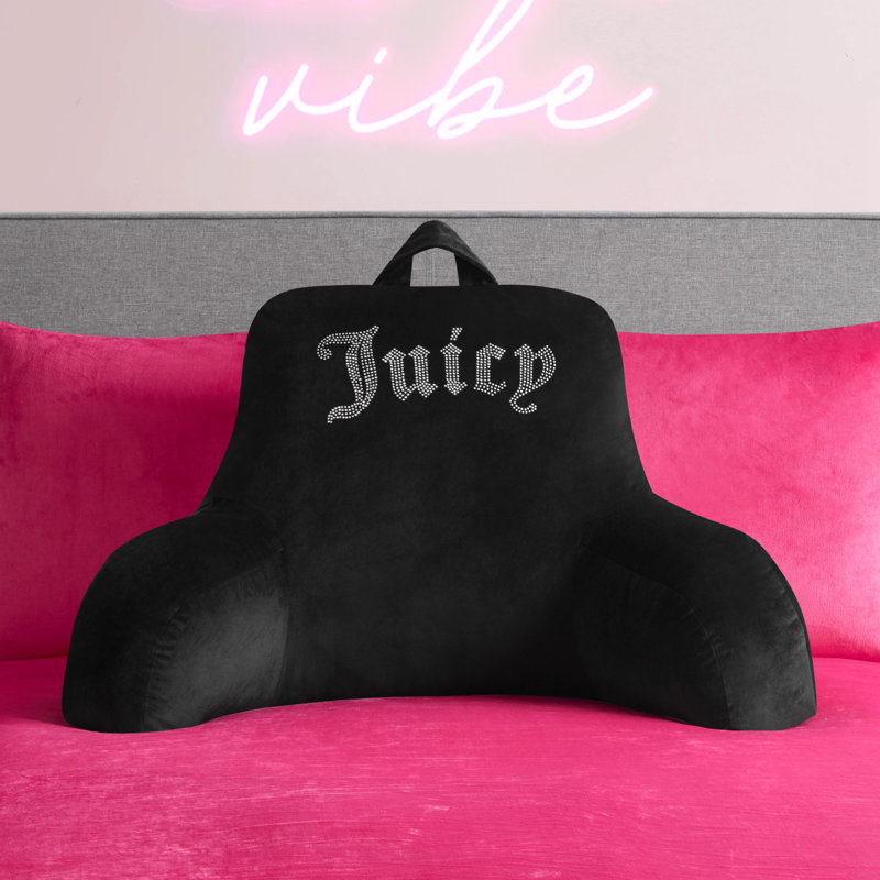 Juicy Couture Backrest Pillows, Jet Black