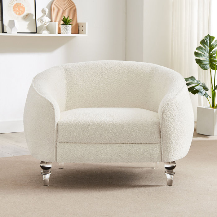 Mercer41 Janith 38.18inch Upholstered Barrel Chair & Reviews | Wayfair