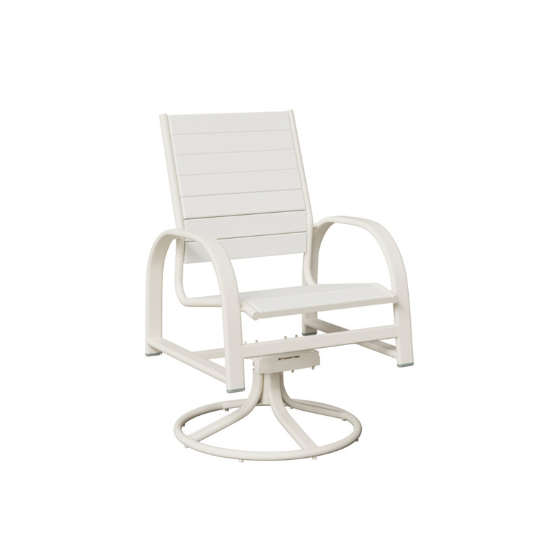 Chaise berçante pivotante en poly berlinois Berlin Gardens, Blanc