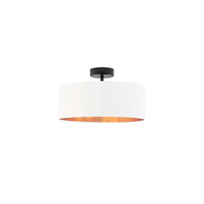 Geelke Fabric Semi Flush Mount