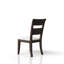 Chaise d'appoint rembourrée chocolat
