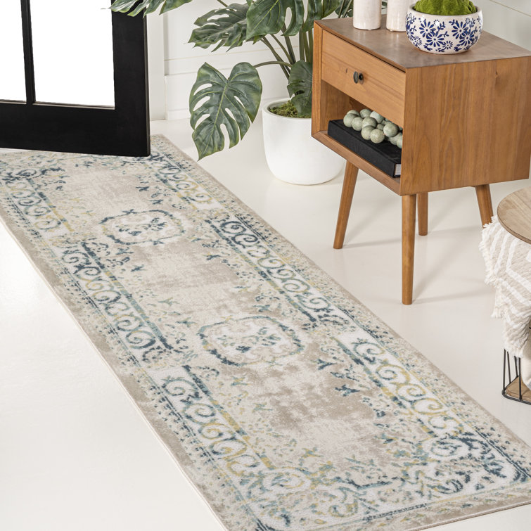 Rosalia Cottage Medallion Navy/Beige Rug