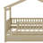 Wooden House Bed with Trundle-126131857-126131860