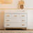 dadada Soho 5-Drawer Dresser - White/Natural-110557901