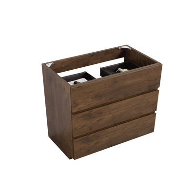 Armoire 3 - sans cuve, noyer, élégance moderne, option Max noyer 3, maximise l'espace de rangement
