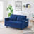 '' dreamlike blue velvet sofa with elegant design, convenient pockets, and three-in-one convertible functionality.