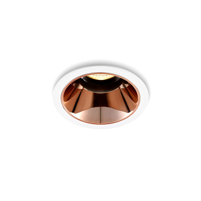 UltraBeam 5 Watt Dimmable Polished Downlight, Rose Gold