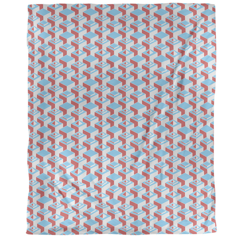 Housse de couette simple à motif de gratte-ciels foncés, Housse de couette pour très grand lit, Bleu sarcelle/rouge