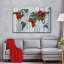 Artisanal World Map Canvas Print-92519377