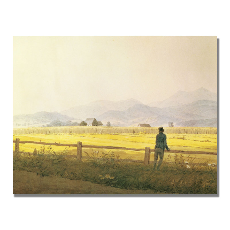 "View of Schmiedeberge" by Caspar David Friedrich Painting Print on Wrapped Canvas, 18" H x 24" W x 2" D