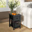 Byrnes 28cm W Manufactured Wood Bedside Table-1319708131