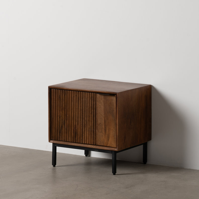 50cm W Solid Wood Bedside Table