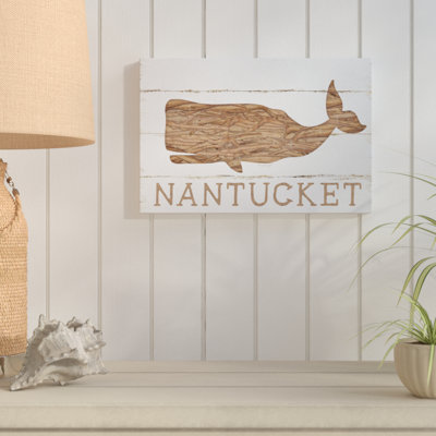«Nantucket Whale» par Jennifer Pugh - reproduction d'art textuel