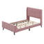 Lit plateforme en tissu d'ameublement-384478277-384478279
