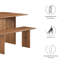 Ensemble de table de salle à manger et de banc Modist Amistad-90924129-90924127