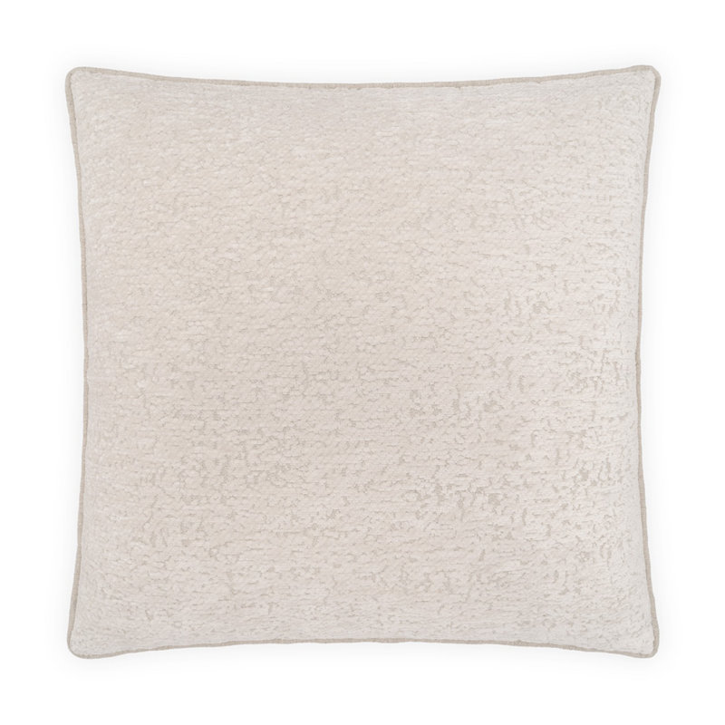 Gamble Square Pillow Cover & Insert, 20"H x 20"W, Cream