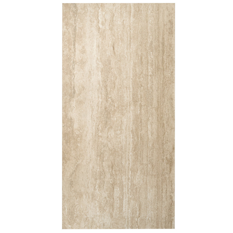 Carreau de sol en porcelaine beige grand format 24 x 48 Terrain (15,55 pieds carrés / caisse) - paquet de 2, Beige