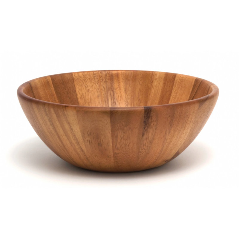 Union Rustic Hristodor Wood Salad Bowl