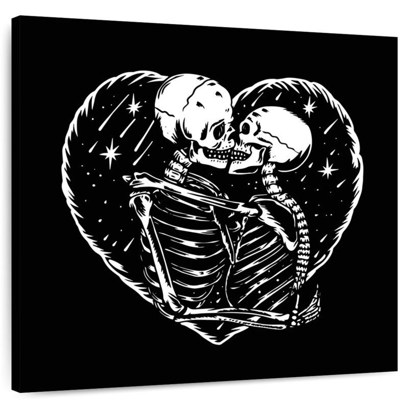 Hitzel Skeleton Romance, 20" H x 20" W