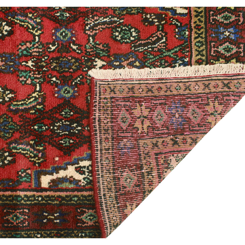 Khusbu Distressed Halit Red Runner