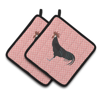 Caroline's Treasures Checkered Potholder Set