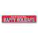 Lizton Sign Shop, Inc Happy Holidays Family Name Custom Aluminum Sign ...