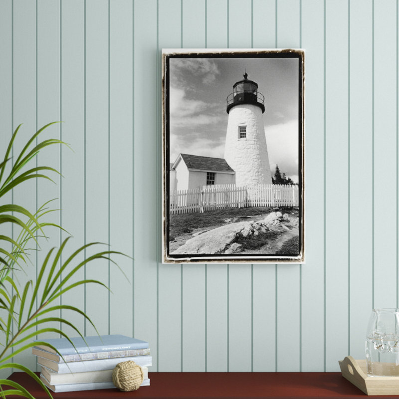 Pemaquid Point Light Maine I by Laura DeNardo - Print on Canvas, 30cm H x 20cm W, Wrapped Canvas