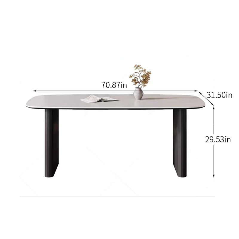 Ifigeneia Dining Table, 29.53" H x 31.5" W x 70.87" L
